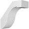 Ekena Millwork 5-in. W x 12-in. D x 12-in. H Del Monte Architectural Grade PVC Knee Brace BRCP05X12X12DEL - alternate 1